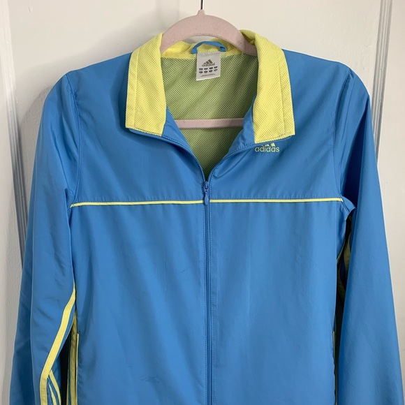 ADIDAS BABY BLUE AND YELLOW TRACK JACKET - Picture 8 of 10